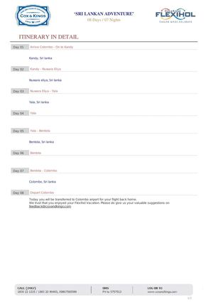 Sri Lanka Holiday Packages - Book Sri Lanka holiday and tour packages from Cox & Kings, India