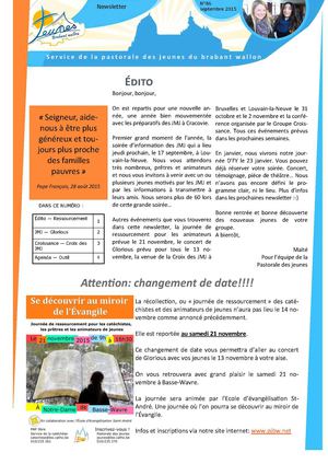86 Newsletter Septembre 2015