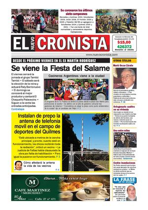 El Nuevo Cronista 07 09 2015