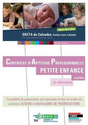 Plaquette Cap Petite Enfance Cned