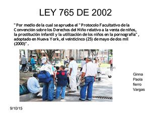 Ley 765 De 2002