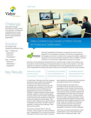 Centrotec Sustainable AG Improve its Communication with Vidyo