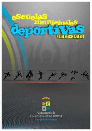 Escuelas municipales deportivas 2015-2016
