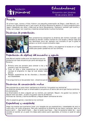 Boletín Educándonos 01