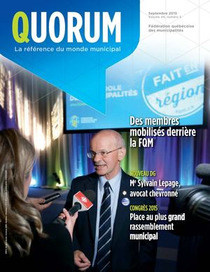 Magazine QUORUM / Septembre 2015