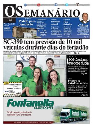 Jornal O Semanário - Lauro Müller - ED 24 - 04092015