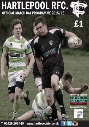 Hartlepool Rugby Football Club Programme - The Old Boys
