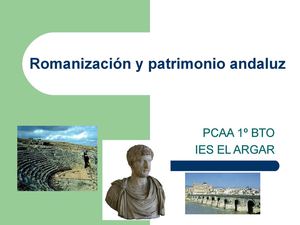 Arte Romano Andalucía 1º Bto