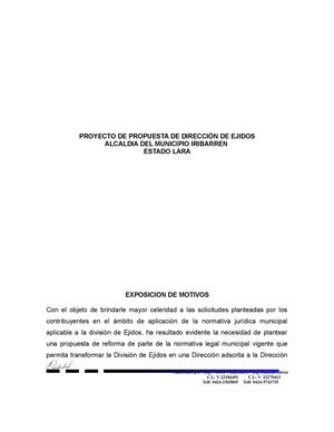 Propuesta Direccion Ejidos