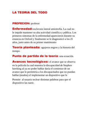 LA teoriza del todo