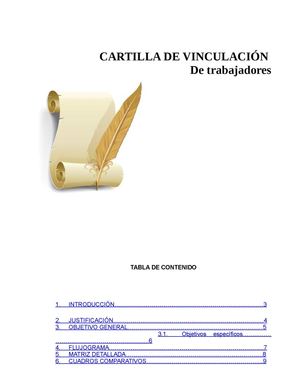Cartilla De Vinculación