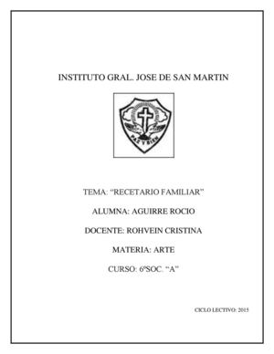 Recetario Familiar Aguirre Rocio