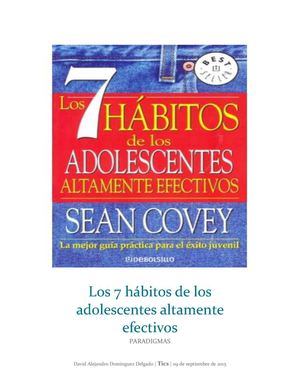 Los 7 Habitos De Los Adolescentes