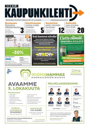 Mikkelin Kaupunkilehti 38/2015