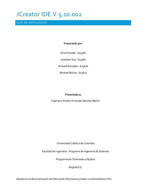 Guía Instalación Jcreator