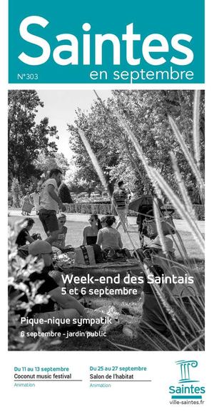 Agenda Saintes en Septembre