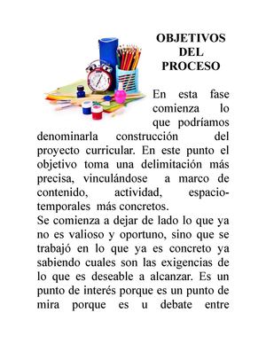 Objetivos Del Proceso