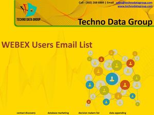 Webex Users Email List