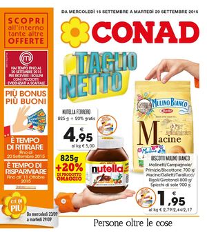 Volantino Conad Catania Dal 16 Al 29 Settembre