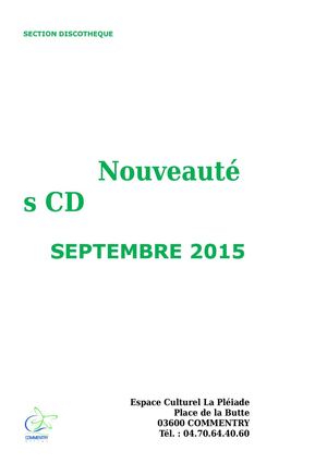 Calaméo - Catalogue Septembre 2015