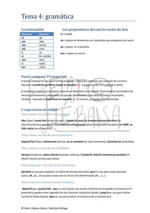 Tema 4 - Gramática