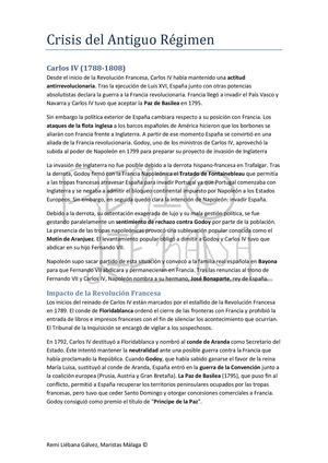 Crisis Del Antiguo Régimen