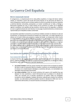 La Guerra Civil Española