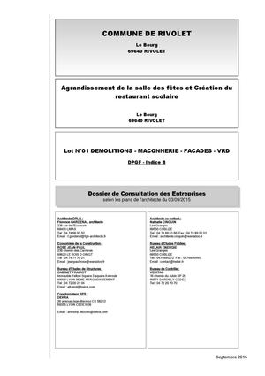 0402 Dce 01 Démolitions Maçonnerie Façades Vrd B Dpgf