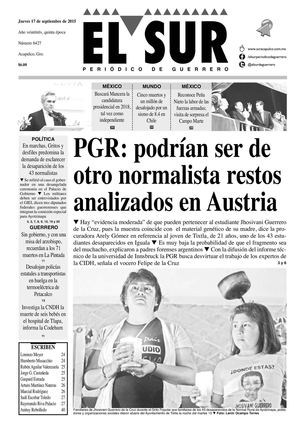 El Sur Jueves 17092015