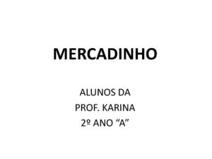 Mercadinho Da Karina