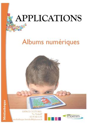 Livret Appli Albums Numérique Avec Couverture + Ecriture