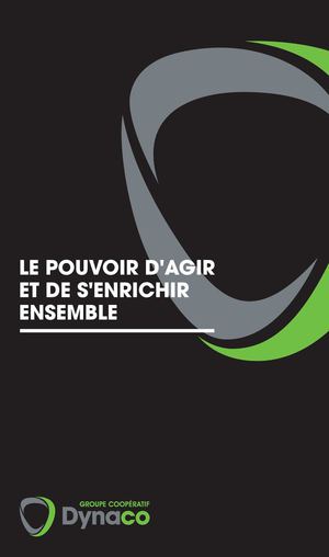 Brochure corporative Groupe coopératif Dynaco