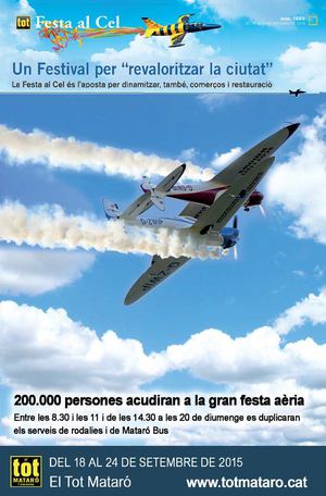 El Tot Especial Festa al Cel (EDICIÓ 1689) Del 18 al 24 de setembre de 2015