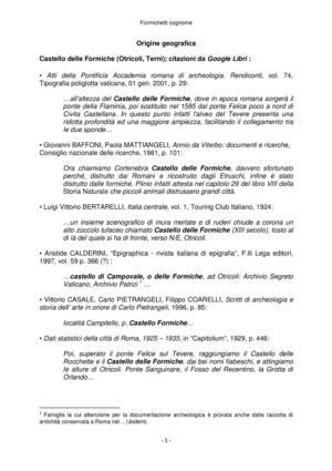 Formichetti cognome - Origine e distribuzione