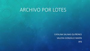 Archivo Por Lotes