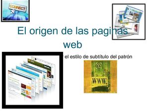 El Origen De Las Paginas Web Final