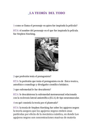 La Teoria De Todo