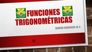 Funciones Trigonométricas