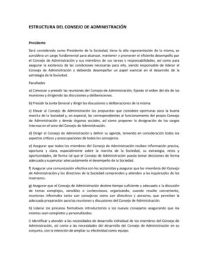 ESTRUCTURA DEL CONSEJO DE ADMINISTRACIÓN