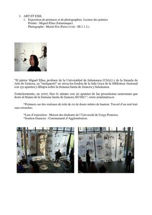 Exposition Maison des Étudiants - Cergy -Reportage Peinture Phot