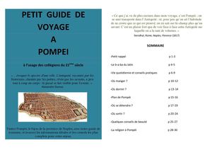 Petit Guide De Voyage à Pompéi à l'usage des collégiens du 21ème siècle