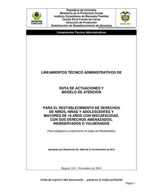 01 0 Modulo I Ruta Y Modelo De Atencion Icbf