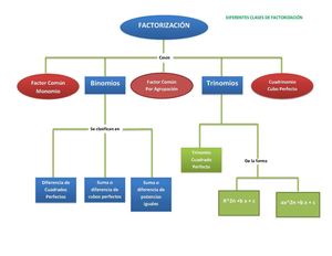 Mapa Conceptual Diferentes Clases De Fatorizacion