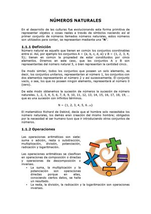 Números Naturales