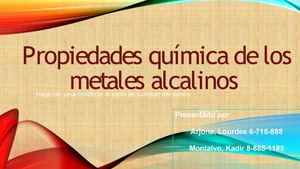 Metales Allcalinos