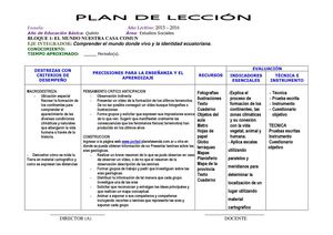 Plan De Leccion Ee Ss 5to Año