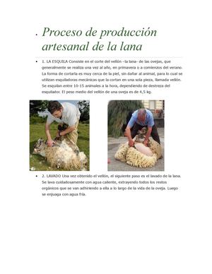 Proceso De Producción de la lana