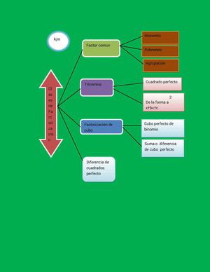 mapa conceptual diferente clases de factorización