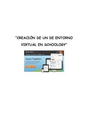 Creación De Un De Entorno Virtual En Schoology