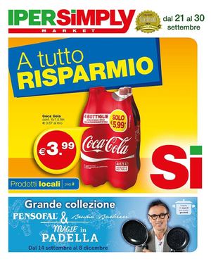 Volantino Iper Simply Dal 21 Al 30 Settembre